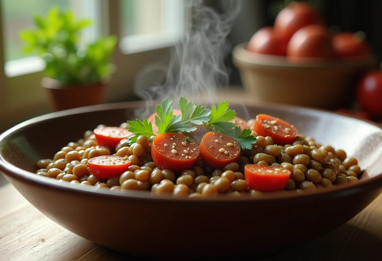 lentilles saucisse